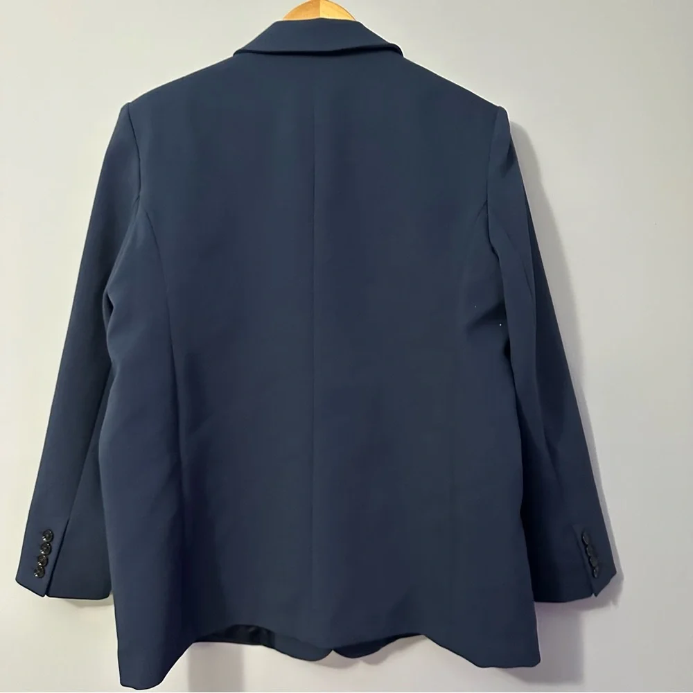 Abercrombie & Fitch Navy Blazer XL NWT Tailored Old Money Chic